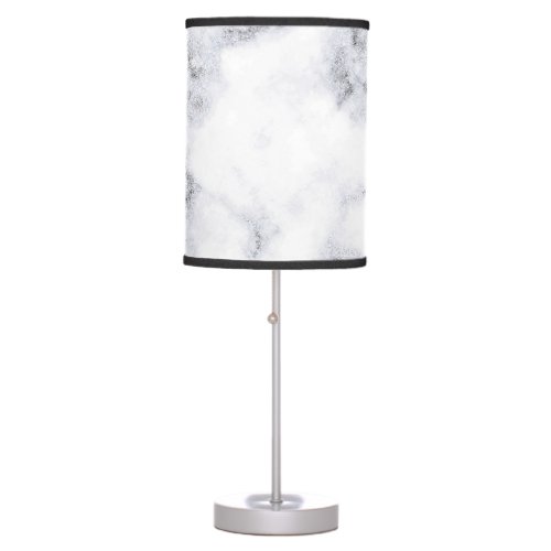 Simple Black and White Marble Design  Table Lamp