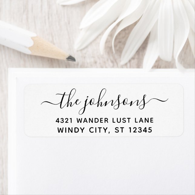 Simple Black and White Modern Font Label (Insitu)
