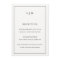 Simple Black and White Monogram Elegant Wedding