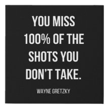 simple black and white motivational canvas art