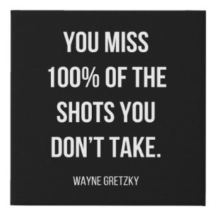 simple black and white motivational canvas art