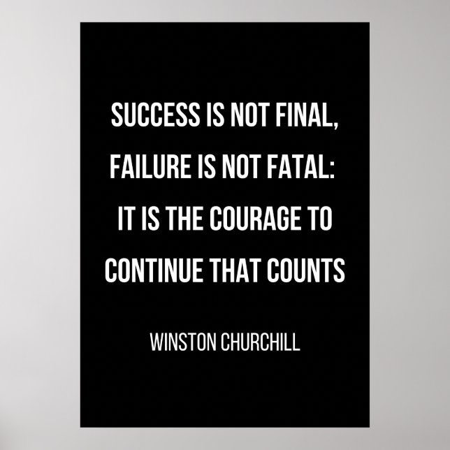 simple black and white motivational poster (Front)