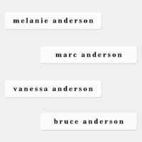 Simple Black and White Name