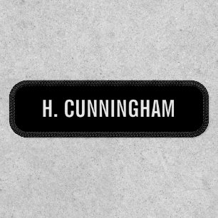 Simple Black and White Name Patch