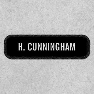 Simple Black and White Name Patch