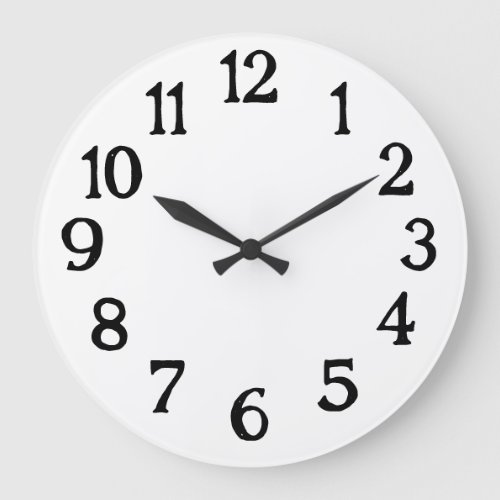 Simple Black and White Normal Clock