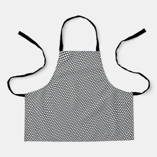 Simple Black and White Pattern Abstract Geometric  Apron