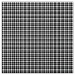 Simple black and white plaid gingham pattern fabric