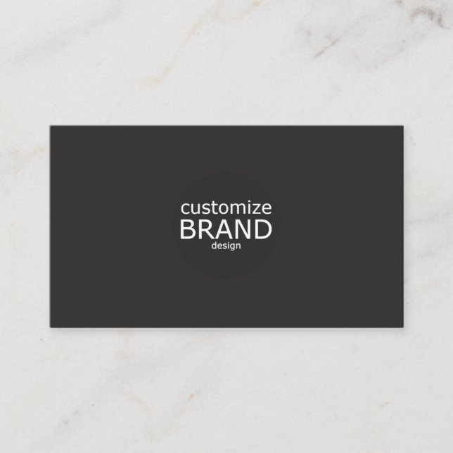 Simple Black And White Professional Business Card (Front)