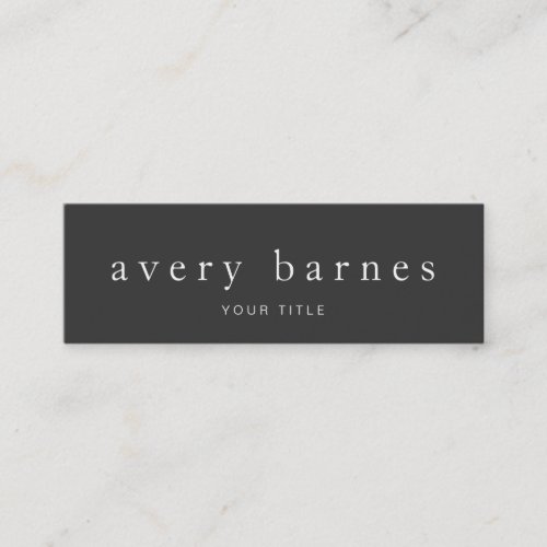 Simple Black and White Professional Minimalistic Business Card Template