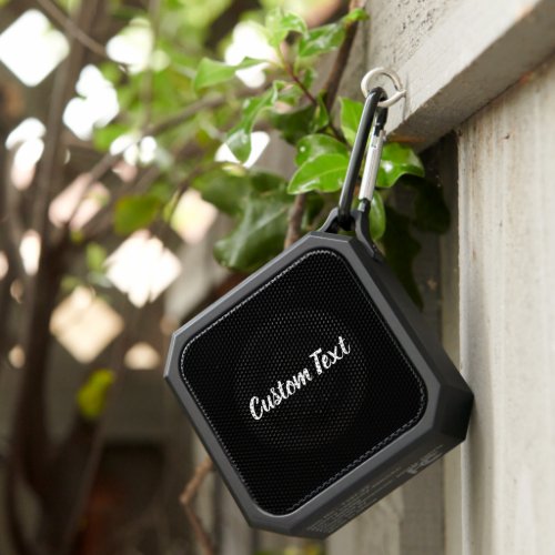 Simple Black and White Script Text Template Bluetooth Speaker