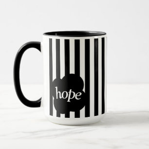 Simple black and white scripture Two-Tone mug
