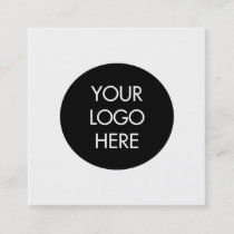 Simple Black and White Social Media Business Card