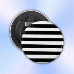 Simple Black And White Stripes | Bottle Opener at Zazzle
