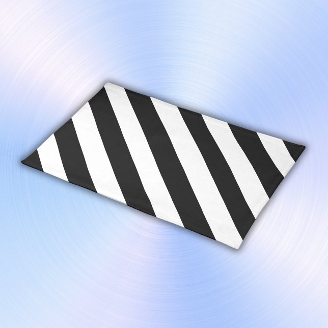 Simple Black and White Stripes | Cloth Placemat (Creator Uploaded)