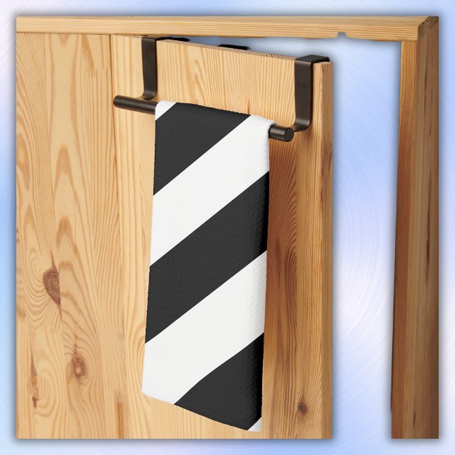 Simple Black and White Stripes | Kitchen Towel (Creator Uploaded)