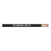 Simple Black and White Text Script Template Pencil (Front)