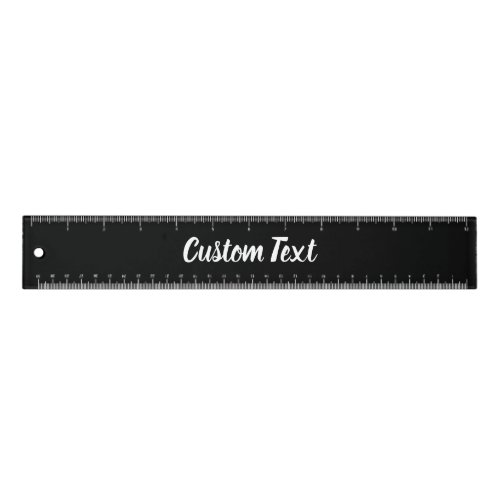 Simple Black and White Text Script Template Ruler