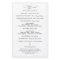 Simple Black and White Wedding Ceremony Program