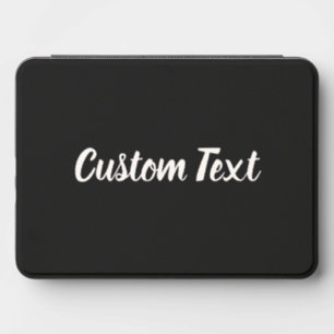 Simple Black and White Your Text Cursive Script Kindle Cover