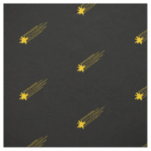 Simple Black and Yellow Shooting Star Pattern