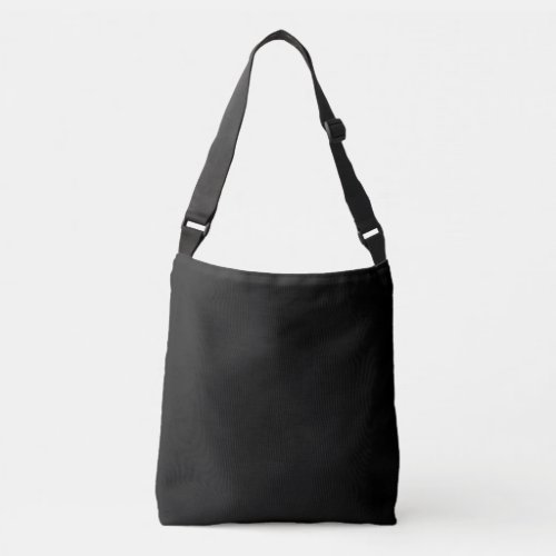 Simple Black Authority Crossbody Bag