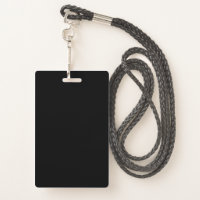 MEADOW Cute Lanyard ID Holder (Black) : Office Products