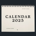 Simple Black Beige USA America Weekly Planner 2025 Calendar<br><div class="desc">Simple Black Beige USA America Weekly Planner Calendar</div>