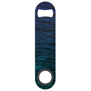 Simple Black Blue Teal Abstract Scribble Texture Bar Key