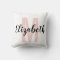 Simple Black Blush Pink Hand Script Monogram