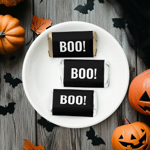 Simple Black Boo Happy Halloween  Hershey's Miniat Miniatures