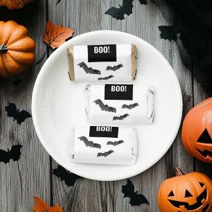 Simple Black Boo Happy Halloween Hershey's Miniatures