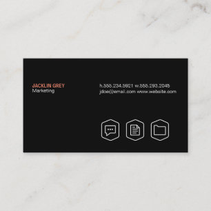 Simple (black) business card