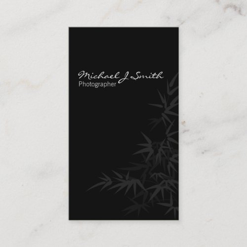 Simple Black Business Card Template
