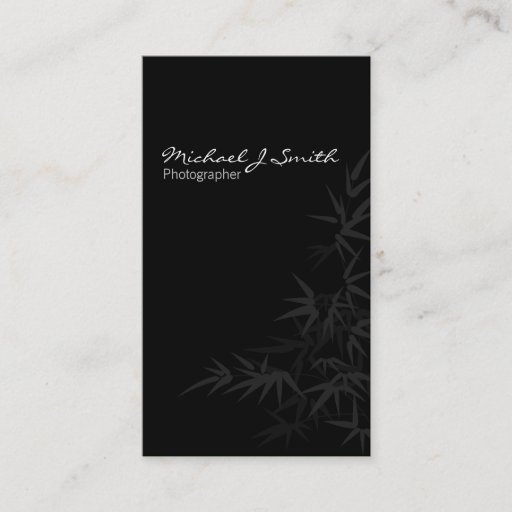 Customizable Simple Black Business Card Template