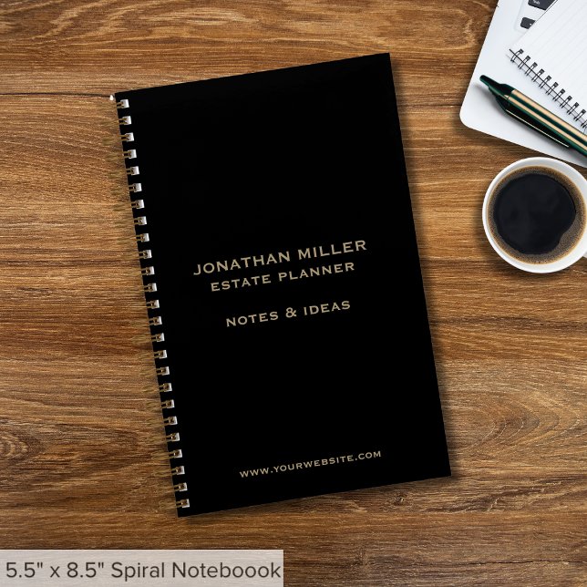 Simple Black Business Notebook (Creator Uploaded)
