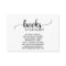 Simple Black Calligraphy Book Request Enclosure