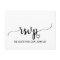 Simple Black Calligraphy Song Request RSVP