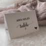 Simple Black Chicken Meal Option Place Card