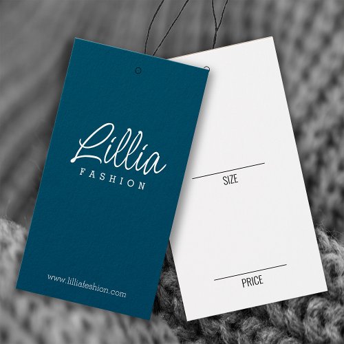 Simple Black Clothing Hanging Display Price Card