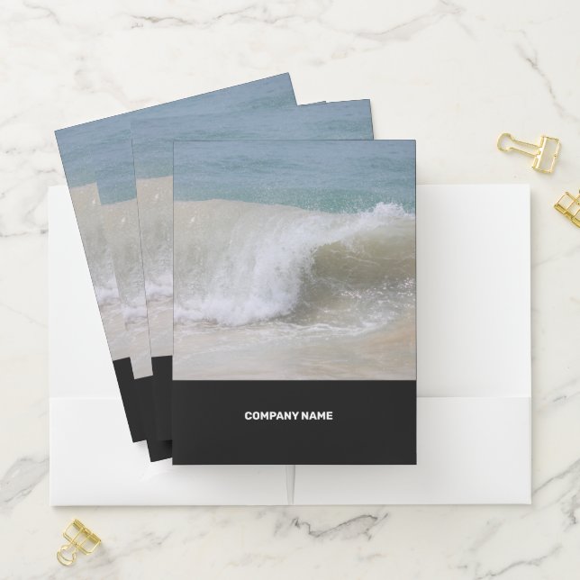 Simple Black Corporate Flat Pocket Folder (In Situ)