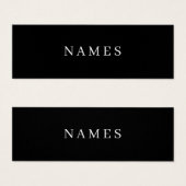 Simple Black Custom Add Your Name Elegant (Front & Back)