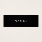 Simple Black Custom Add Your Name Elegant (Back)