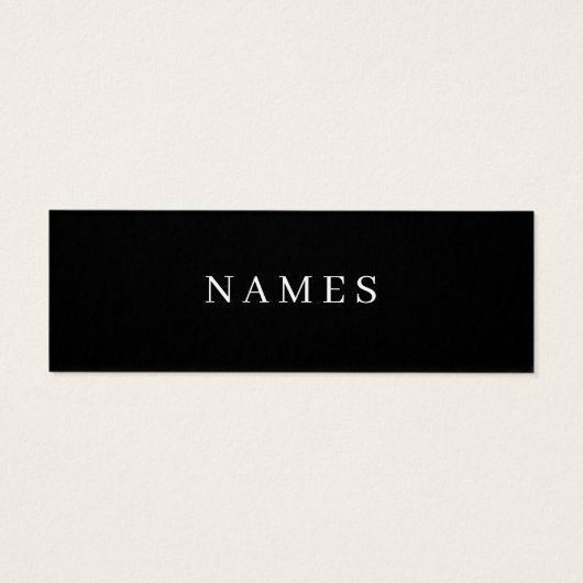 Simple Black Custom Add Your Name Elegant (Back)