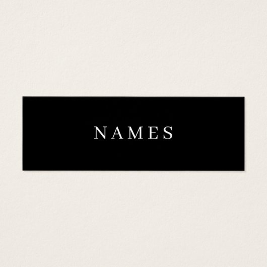 Simple Black Custom Add Your Name Elegant (Front)