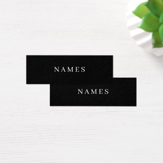 Simple Black Custom Add Your Name Elegant (Desk)