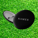 Simple Black Custom Add Your Name Elegant Button<br><div class="desc">Simple Black Custom Add Your Name Elegant Design for Anyone.</div>