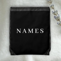 Simple Black Custom Add Your Name Elegant