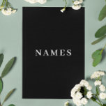 Simple Black Custom Add Your Name Elegant Letterhead<br><div class="desc">Simple Black Custom Add Your Name Elegant Design for Anyone.</div>