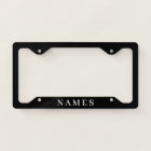 Simple Black Custom Add Your Name Elegant License
